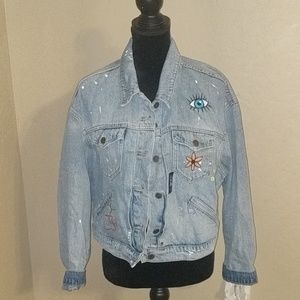 💸Old Navy Space Theme Denim Jacket